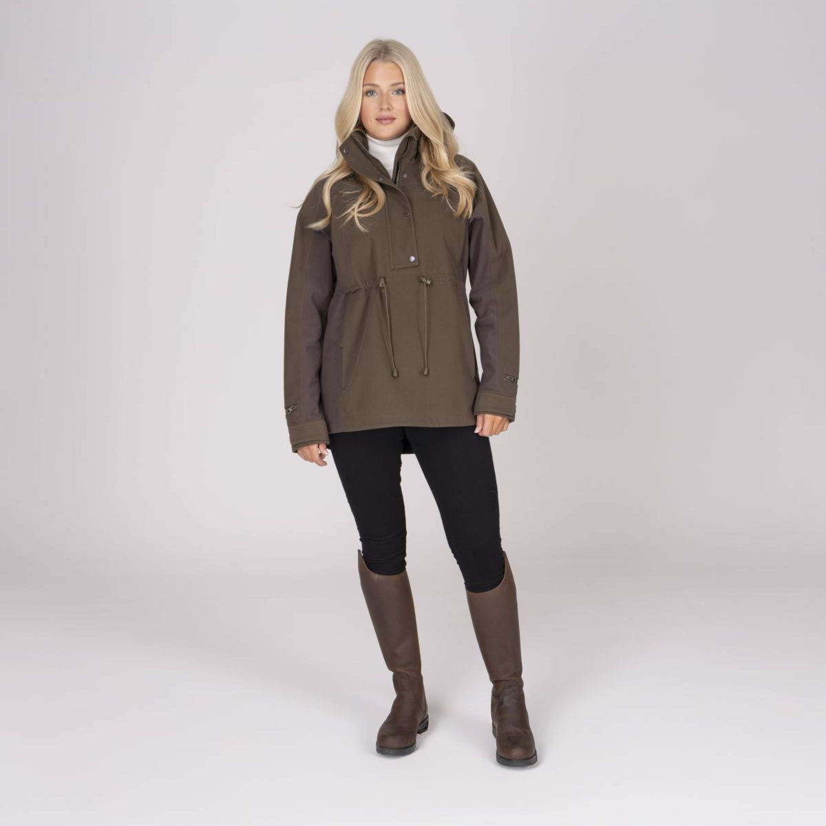 Aubrion by Shires Pullover Heritage Dunkelolive