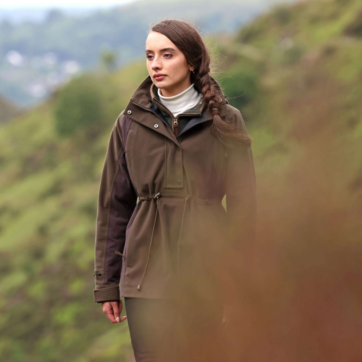 Aubrion by Shires Pullover Heritage Dunkelolive