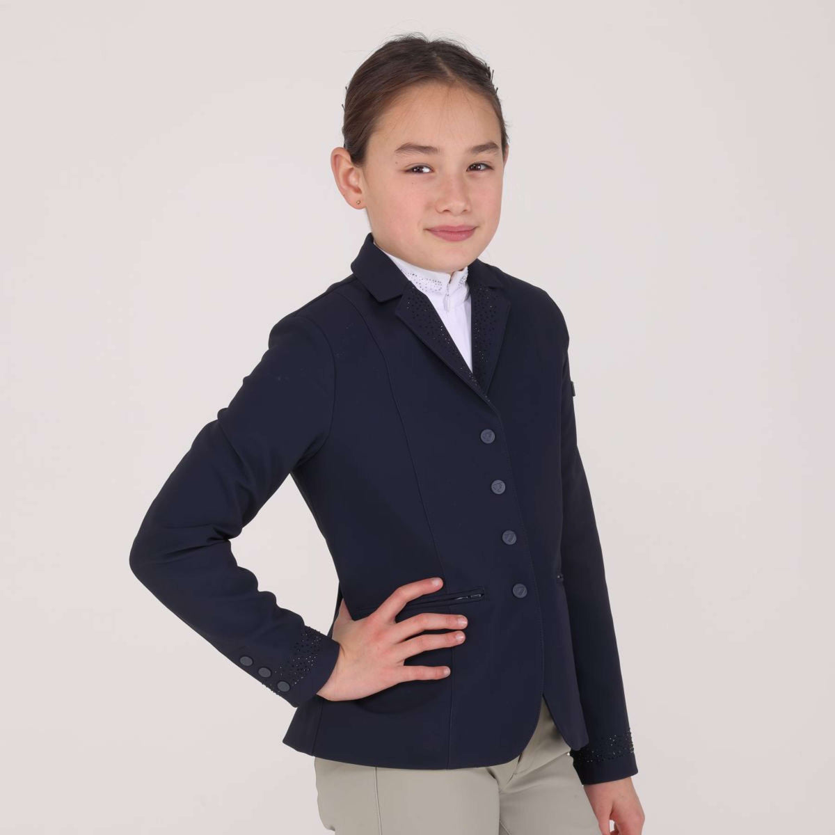 Aubrion by Shires Turnierjacket Optima GX Kinder Navy