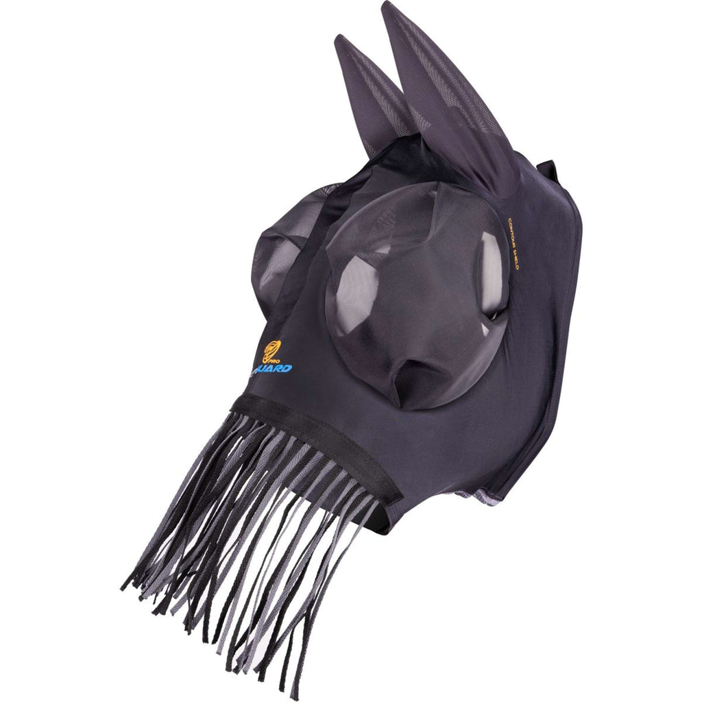 FlyGuard by Shires Fliegenmaske Pro Stretch mit Ohren und Fransen Jet