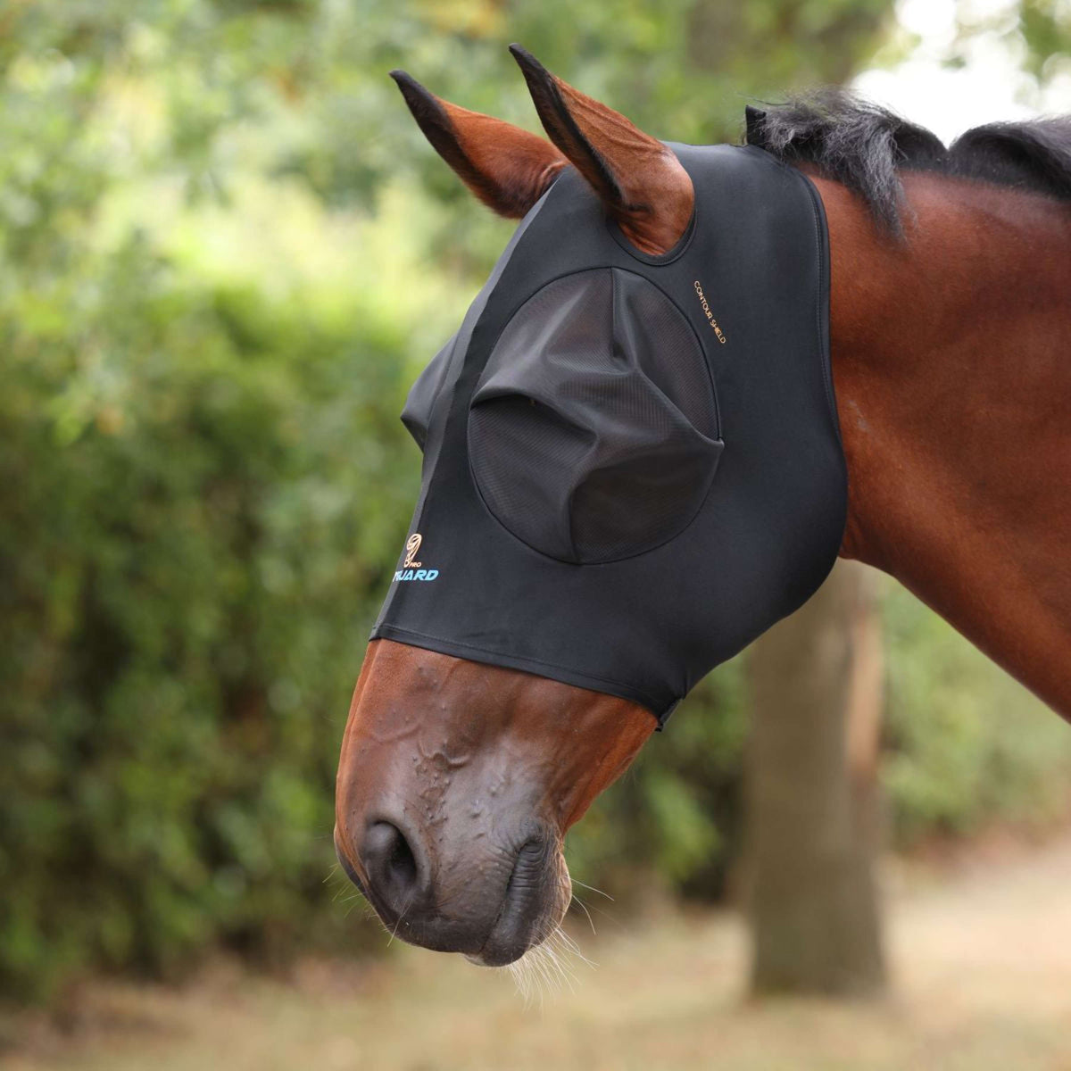 FlyGuard Fliegenmaske Pro Stretch mit Ohrausschnitt Jet