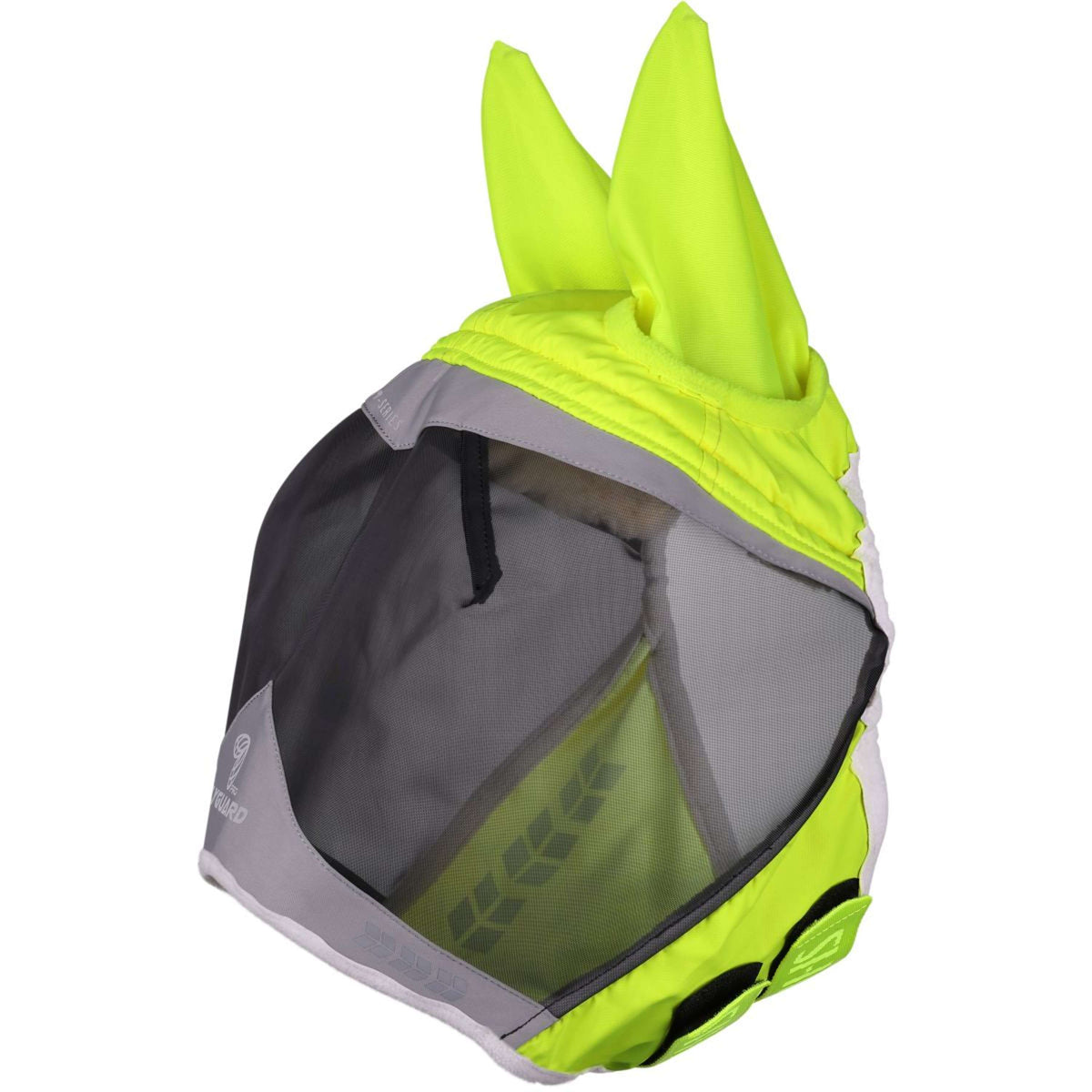 FlyGuard Fliegenmaske Pro Hi-Viz Fine Mesh mit Ohren Fluo gelb
