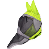FlyGuard Fliegenmaske Pro Hi-Viz Fine Mesh mit Ohren und Nase Fluo gelb