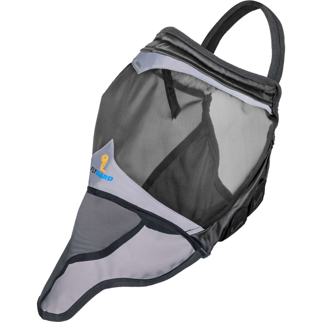 FlyGuard by Shires Fliegenmaske Pro Fine Mesh Ohne Ohren mit Nase Jet