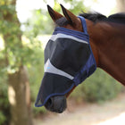 FlyGuard by Shires Fliegenmaske Pro Fine Mesh Ohne Ohren mit Nase Navy