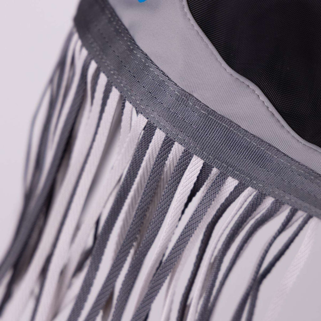 FlyGuard by Shires Fliegenmaske Pro Fine Mesh ohne Ohren mit Fransen Jet