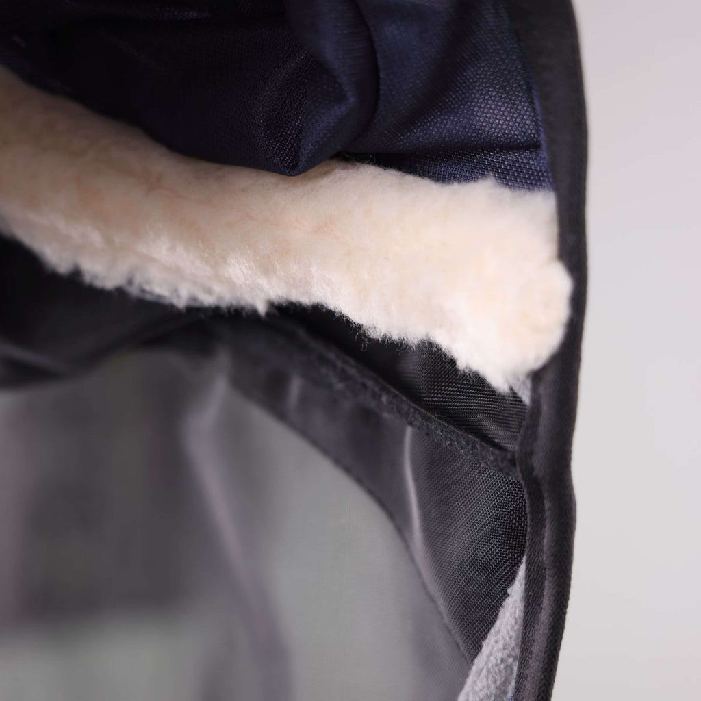FlyGuard by Shires Fliegenmaske Pro Deluxe mit Ohren und Nase Navy