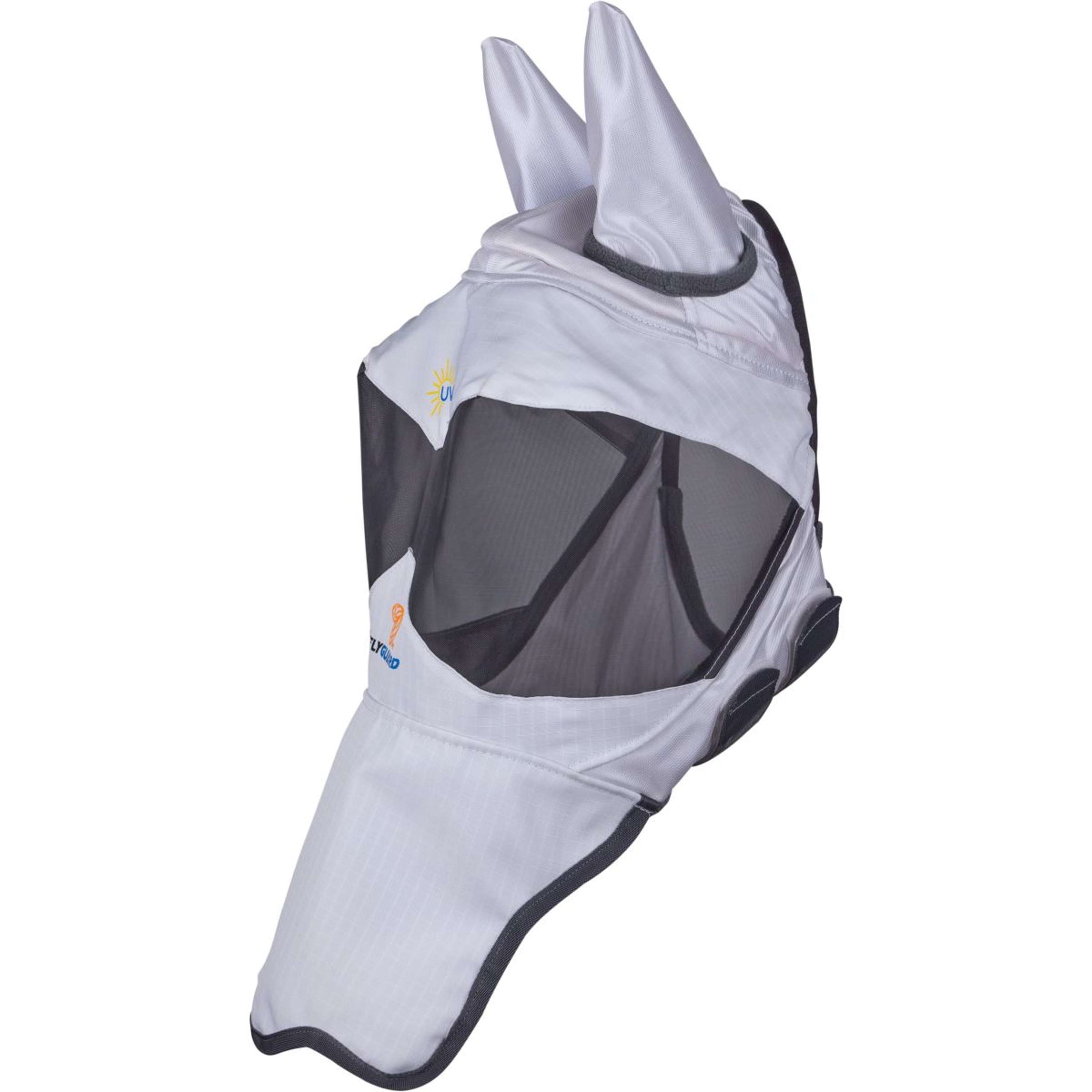 FlyGuard by Shires Fliegenmaske Pro Sun Shade mit Ohren und Nase Weiß FlyGuard by Shires Fliegenmaske Pro Sun Shade mit Ohren und Nase Weiß