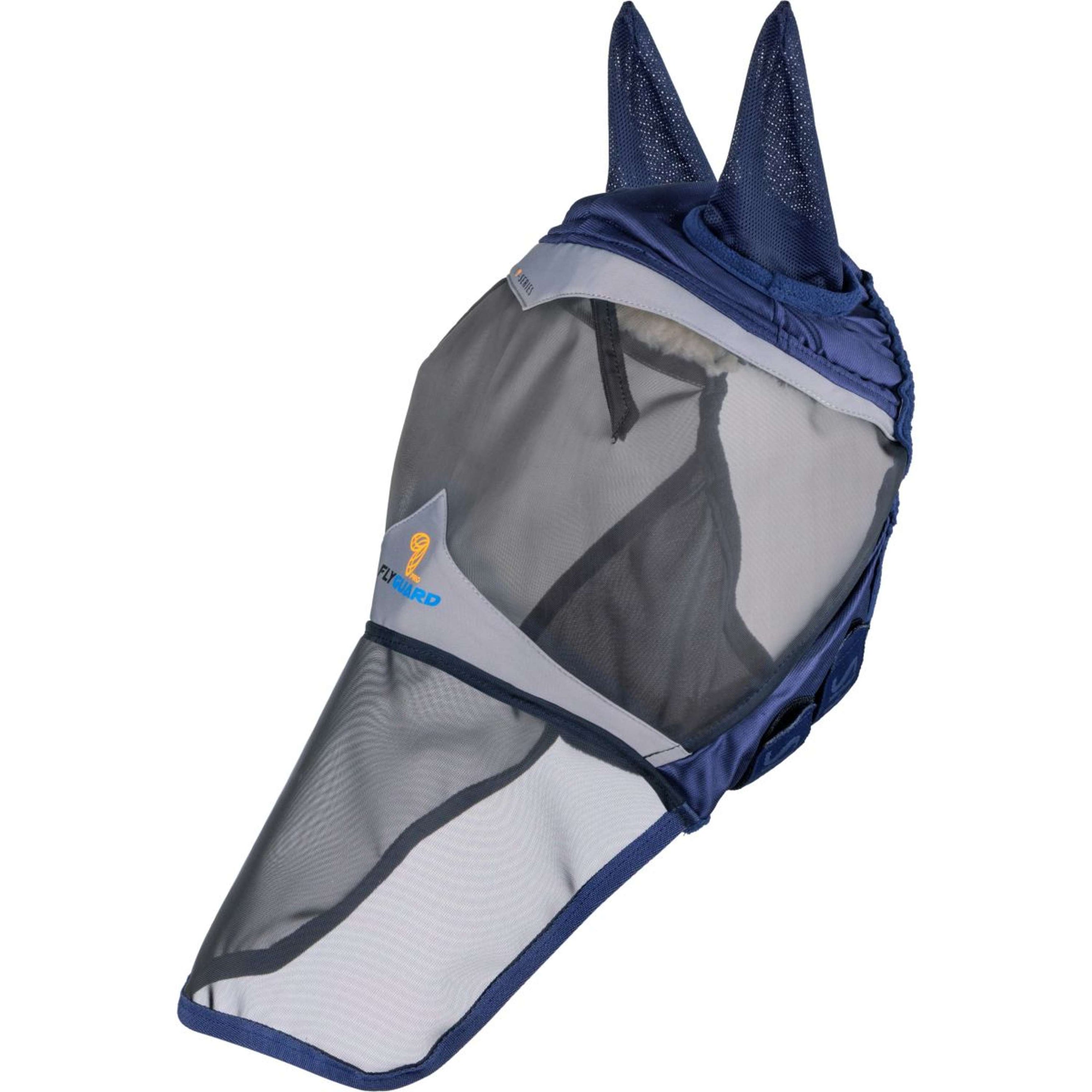 FlyGuard by Shires Fliegenmaske Pro Fine Mesh mit Ohren und Nasenklappe Navy FlyGuard by Shires Fliegenmaske Pro Fine Mesh mit Ohren und Nasenklappe Navy