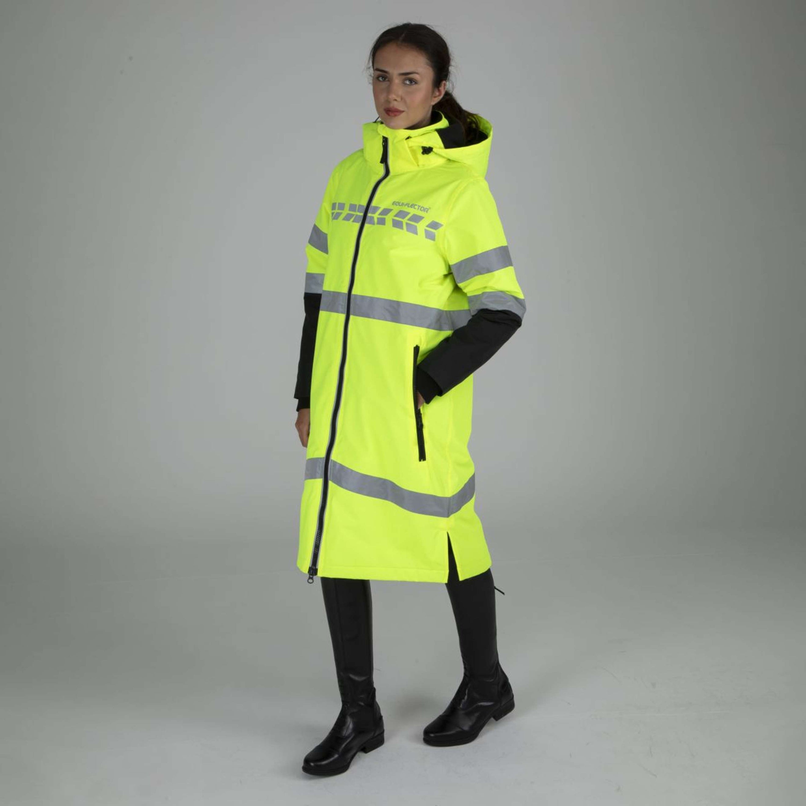 Equi-Flector by Shires Reflektierende Jacke Lang Gelb Equi-Flector by Shires Reflektierende Jacke Lang Gelb