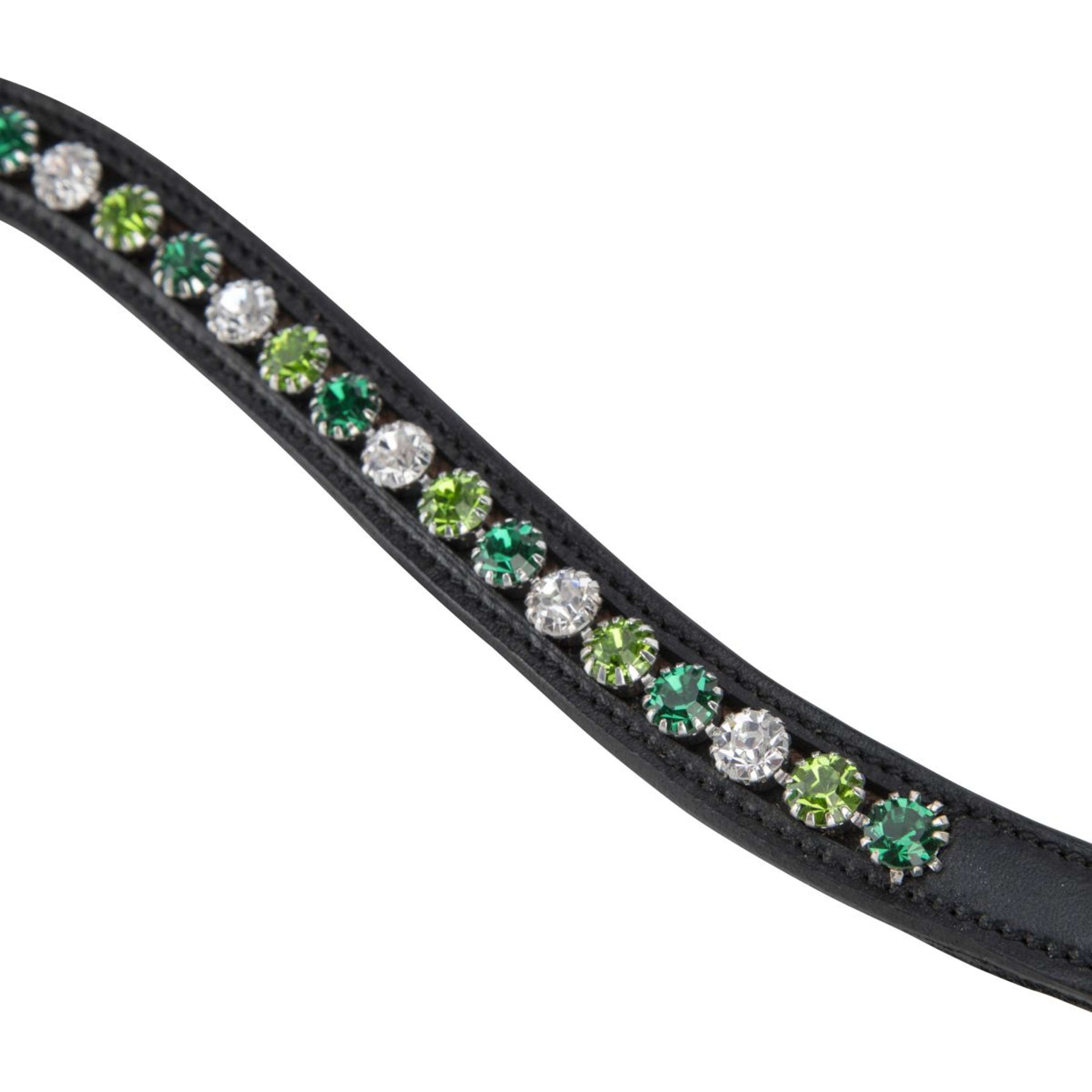 Velociti by Shires Stirnriemen GARA Green Diamante Schwarz Velociti by Shires Stirnriemen GARA Green Diamante Schwarz