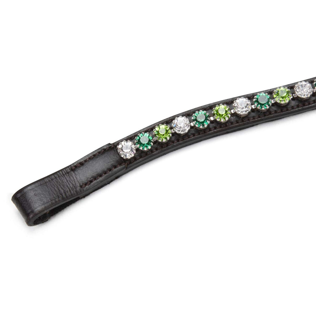 Velociti by Shires Stirnriemen GARA Green Diamante Havanna