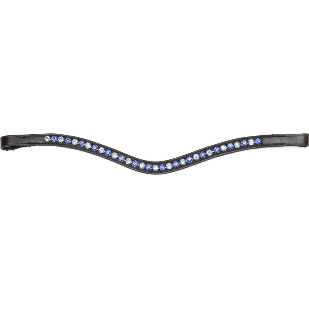Velociti by Shires Stirnriemen GARA Blue Diamante Schwarz