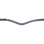 Velociti by Shires Stirnriemen GARA Blue Diamante Schwarz