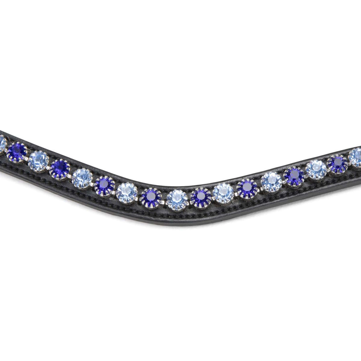 Velociti by Shires Stirnriemen GARA Blue Diamante Schwarz