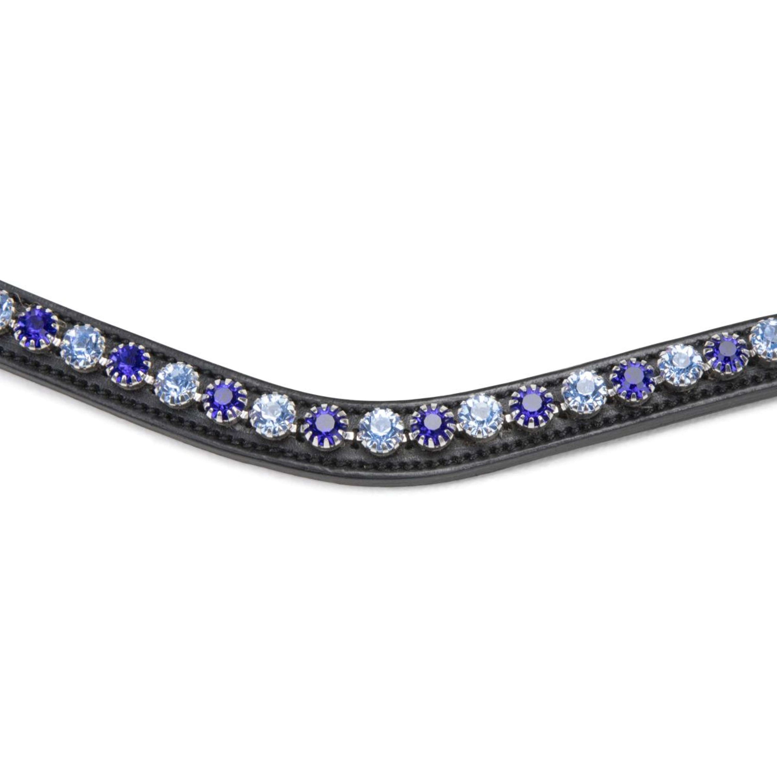 Velociti by Shires Stirnriemen GARA Blue Diamante Schwarz