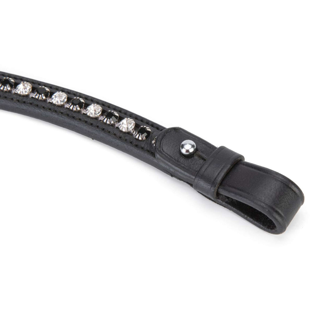 Velociti by Shires Stirnriemen GARA Black Diamante Schwarz
