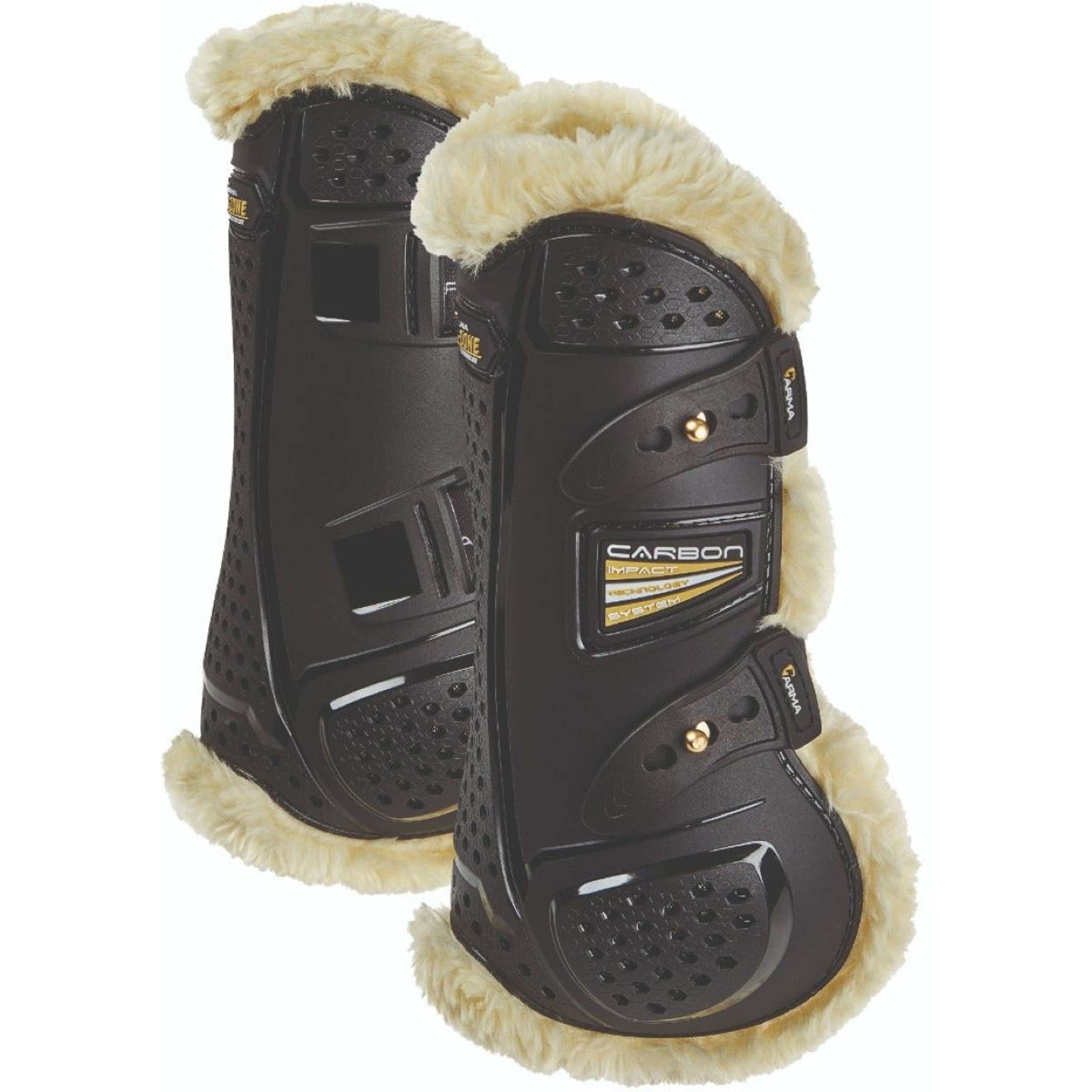 Arma by Shires Sehnenschutz Oxi-Zone Supafleece Schwarz Arma by Shires Sehnenschutz Oxi-Zone Supafleece Schwarz