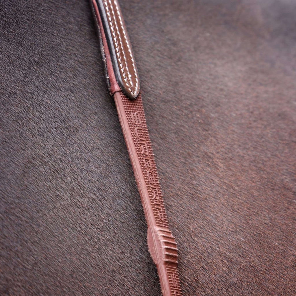 Velociti by Shires Zügel Lusso Elite Pro SureGrip Havanna