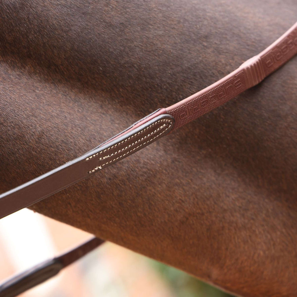 Velociti by Shires Zügel Lusso Elite Pro SureGrip Havanna