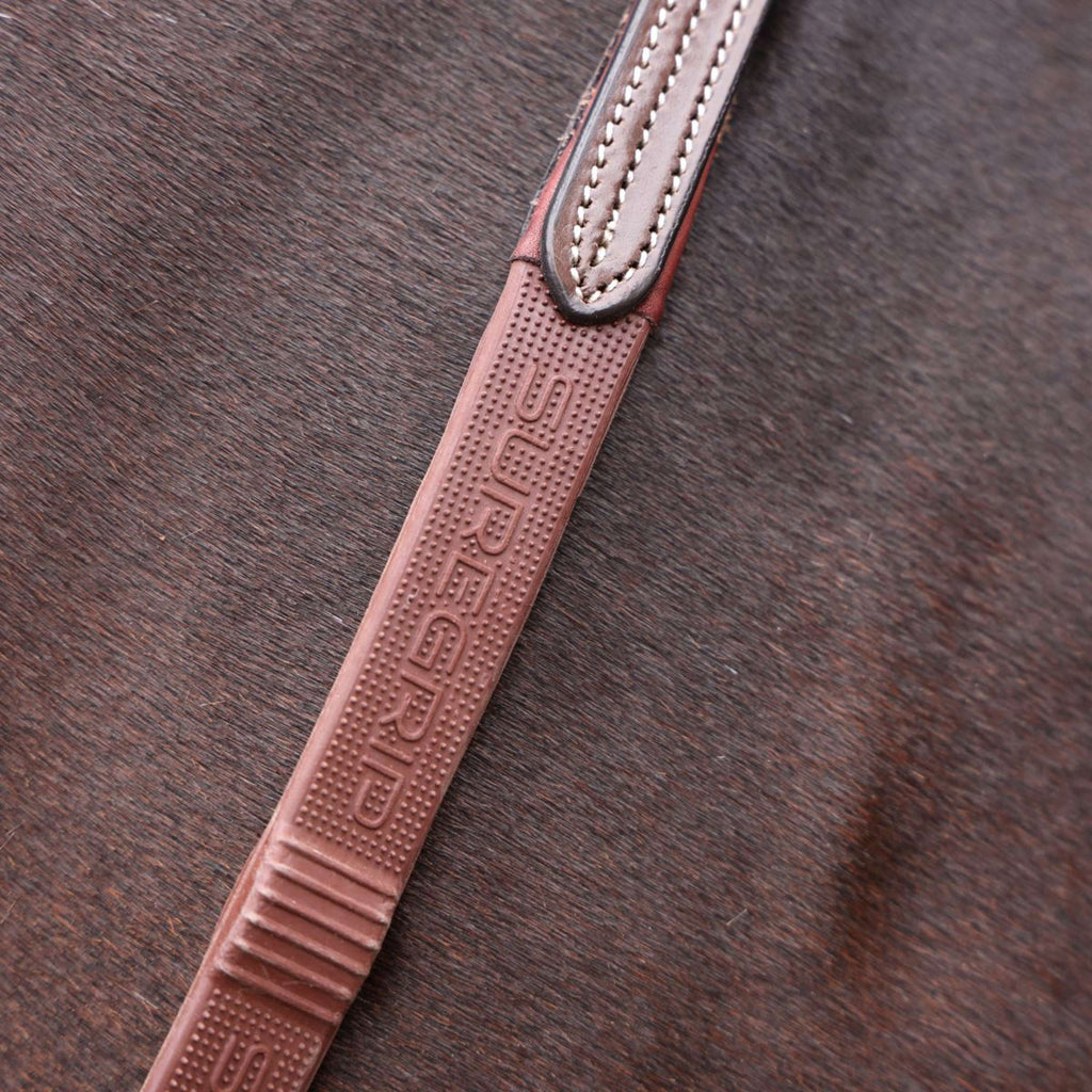 Velociti by Shires Zügel Lusso Elite Pro SureGrip Havanna