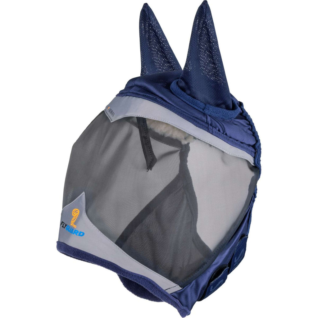 FlyGuard by Shires Fliegenmaske Pro Fine Mesh mit Ohren Navy