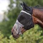FlyGuard by Shires Fliegenmaske Pro Fine Mesh mit Ohren und Fransen Jet
