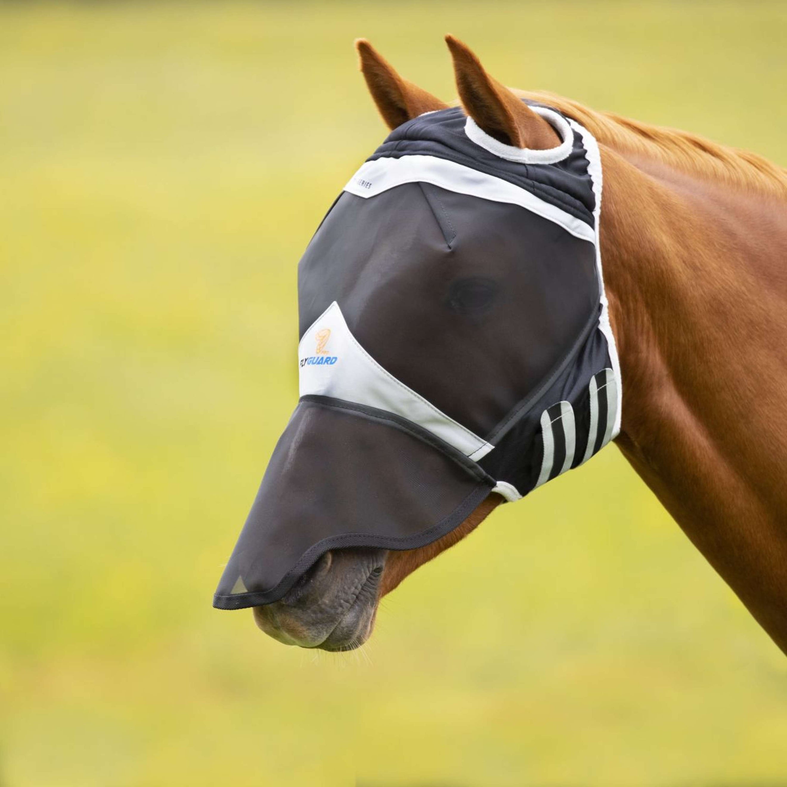 Shires Fliegenmaske mit Nase und Ohne Ohren Schwarz Shires Fliegenmaske mit Nase und Ohne Ohren Schwarz