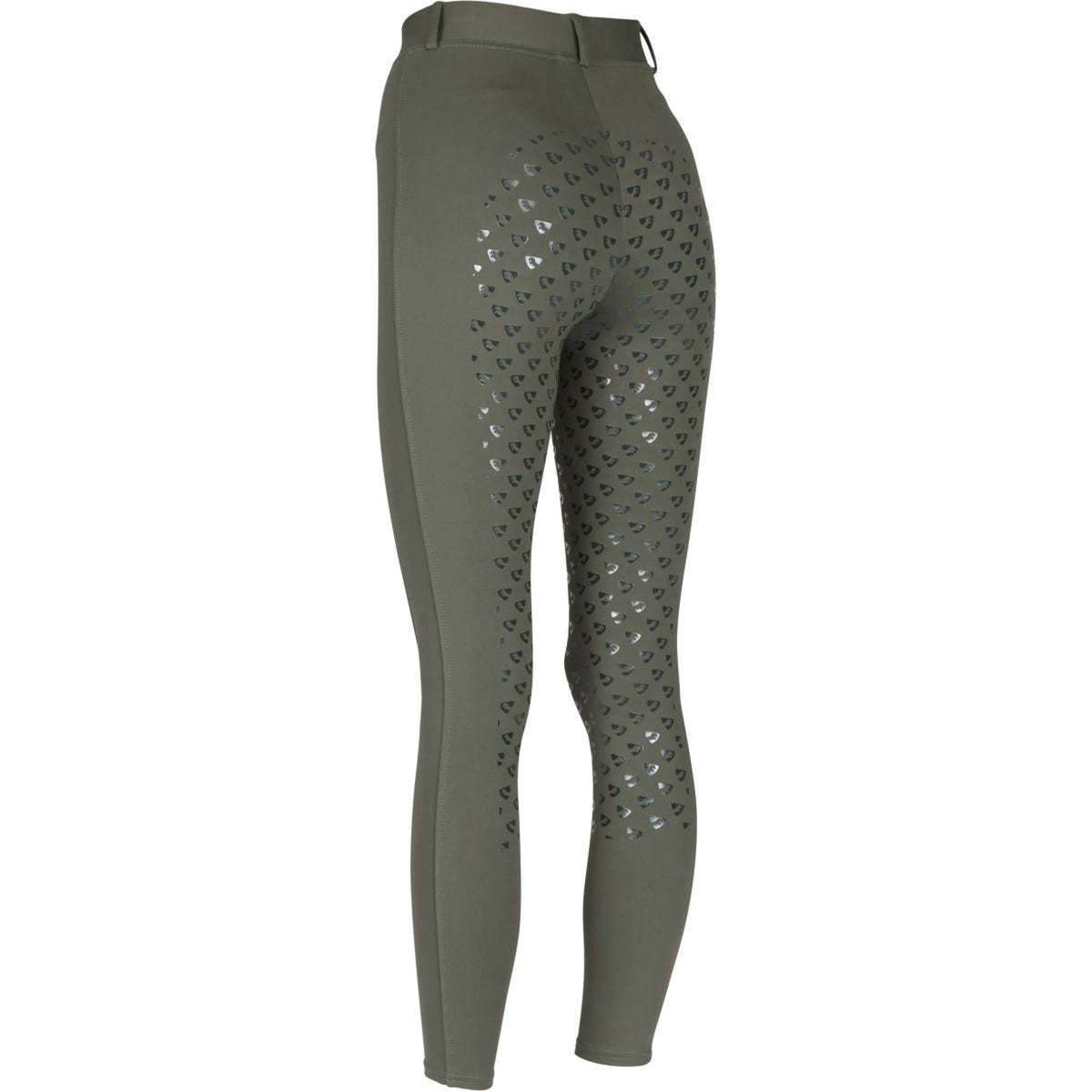 Aubrion Reitleggings Albany Sattes grün