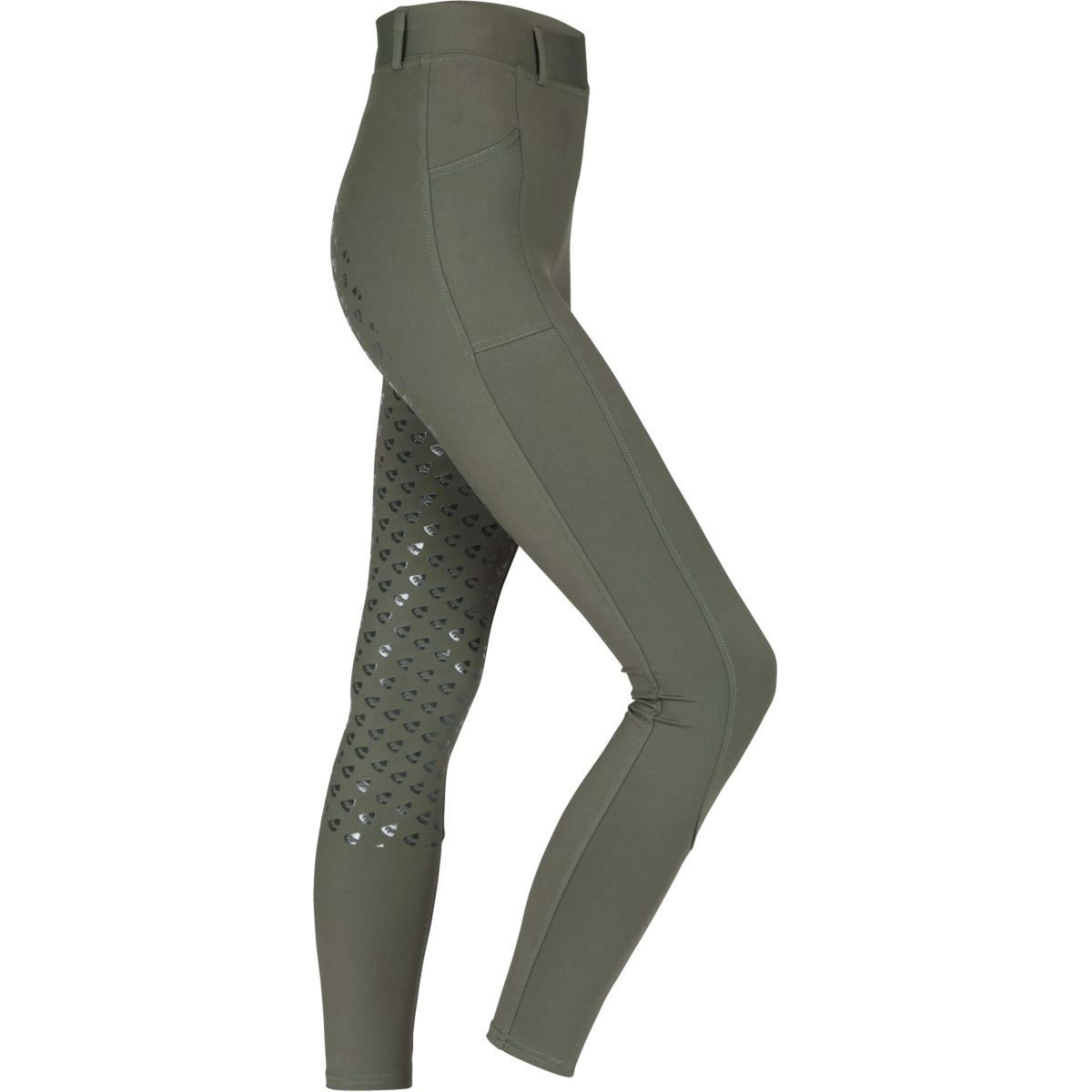 Aubrion Reitleggings Albany Sattes grün