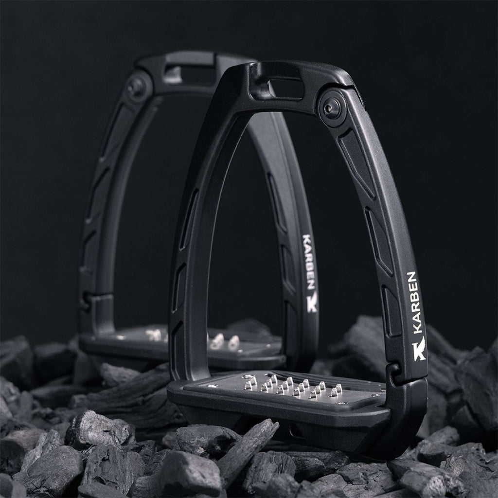 Karben by Shires Steigbügel Ultra Grip Schwarz