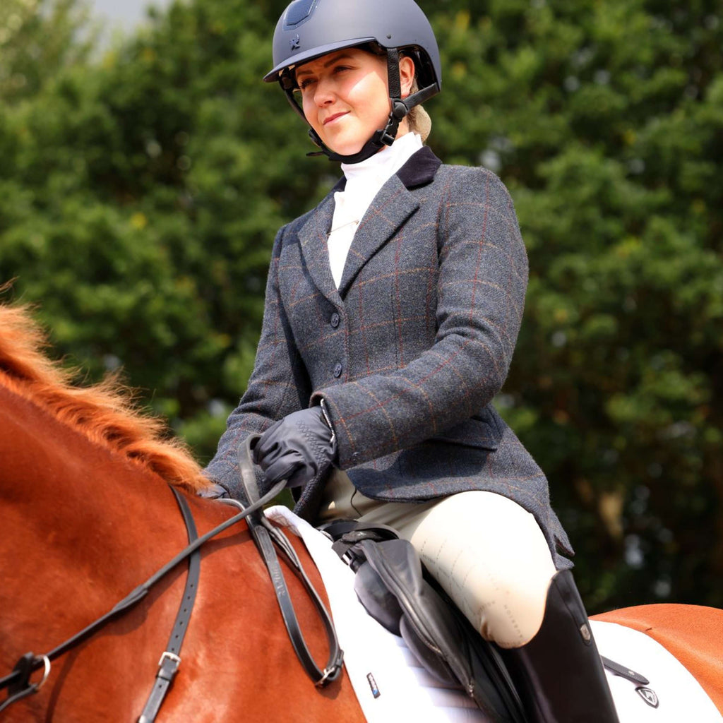 Aubrion by Shires Turnierjacket Saratoga Juniper Navy Check