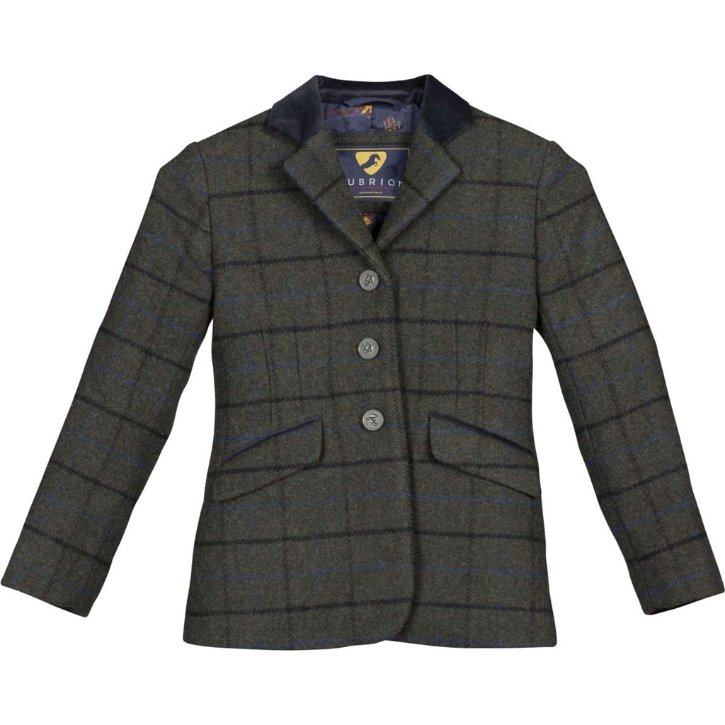 Aubrion by Shires Turnierjacket Saratoga Kinder Dunkel Grün Check