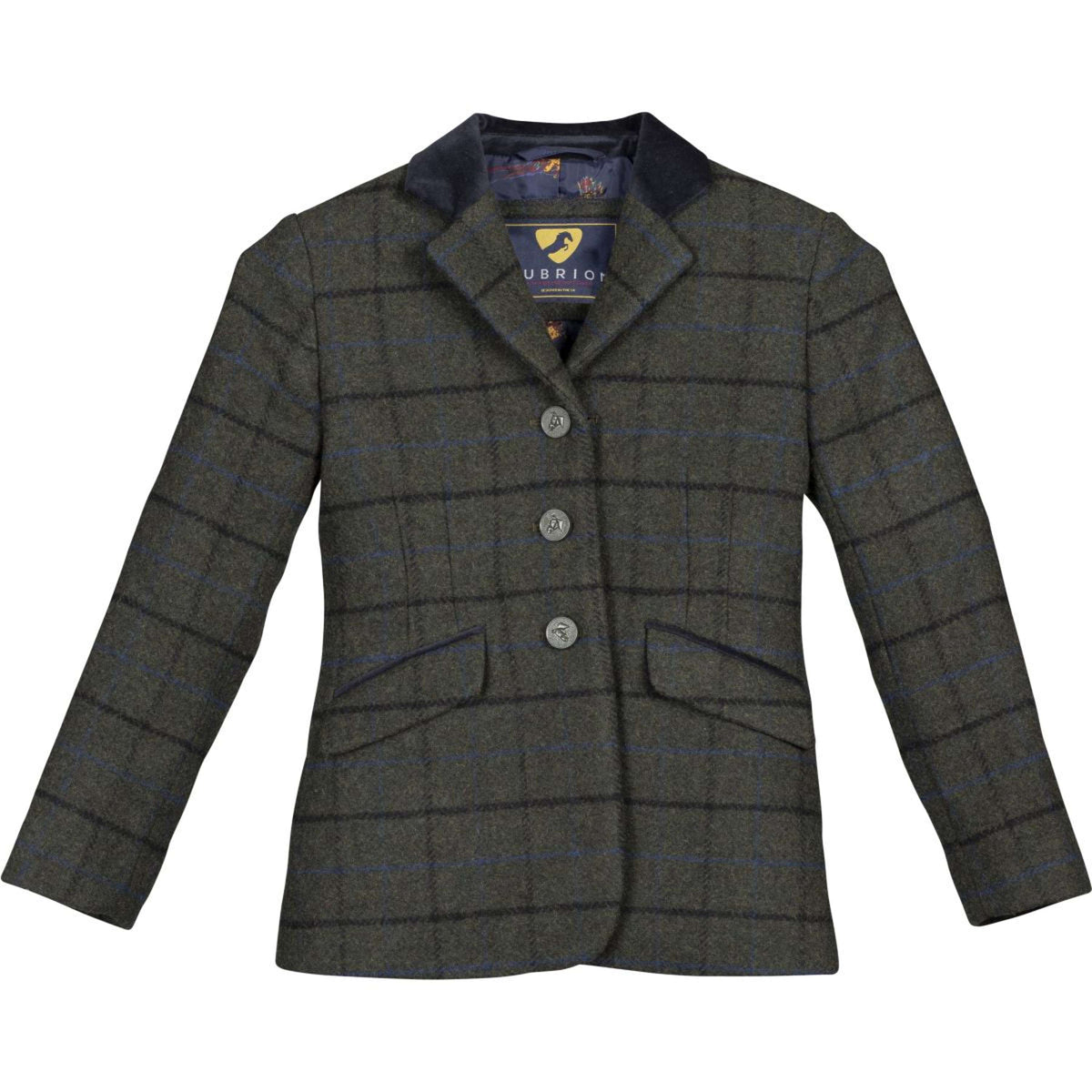 Aubrion by Shires Turnierjacket Saratoga Kinder Dunkel Grün Check