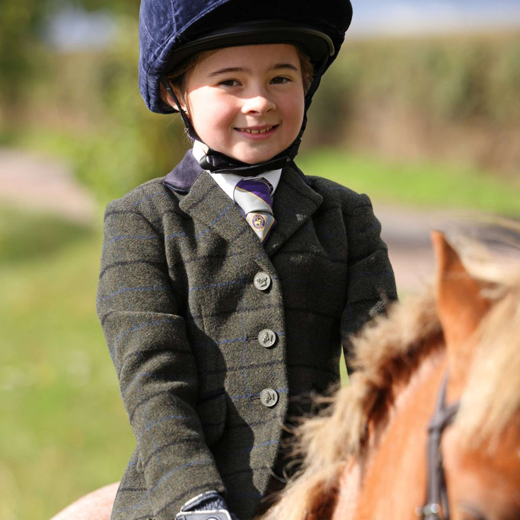 Aubrion by Shires Turnierjacket Saratoga Kinder Dunkel Grün Check