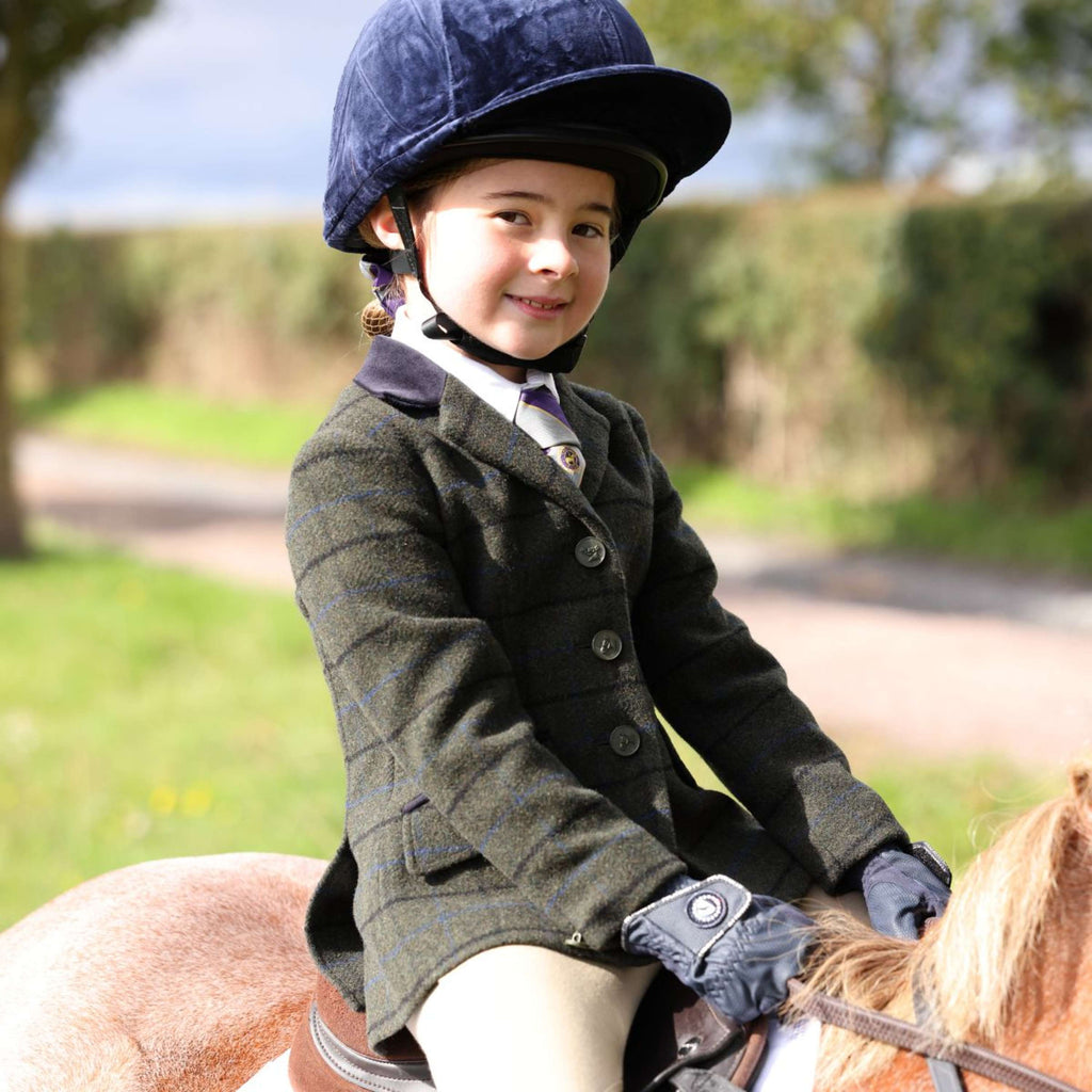 Aubrion by Shires Turnierjacket Saratoga Kinder Dunkel Grün Check