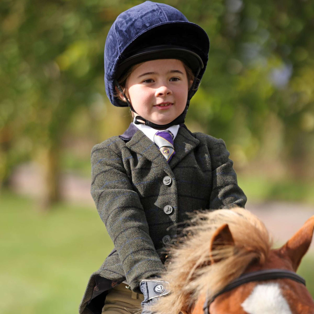 Aubrion by Shires Turnierjacket Saratoga Kinder Dunkel Grün Check