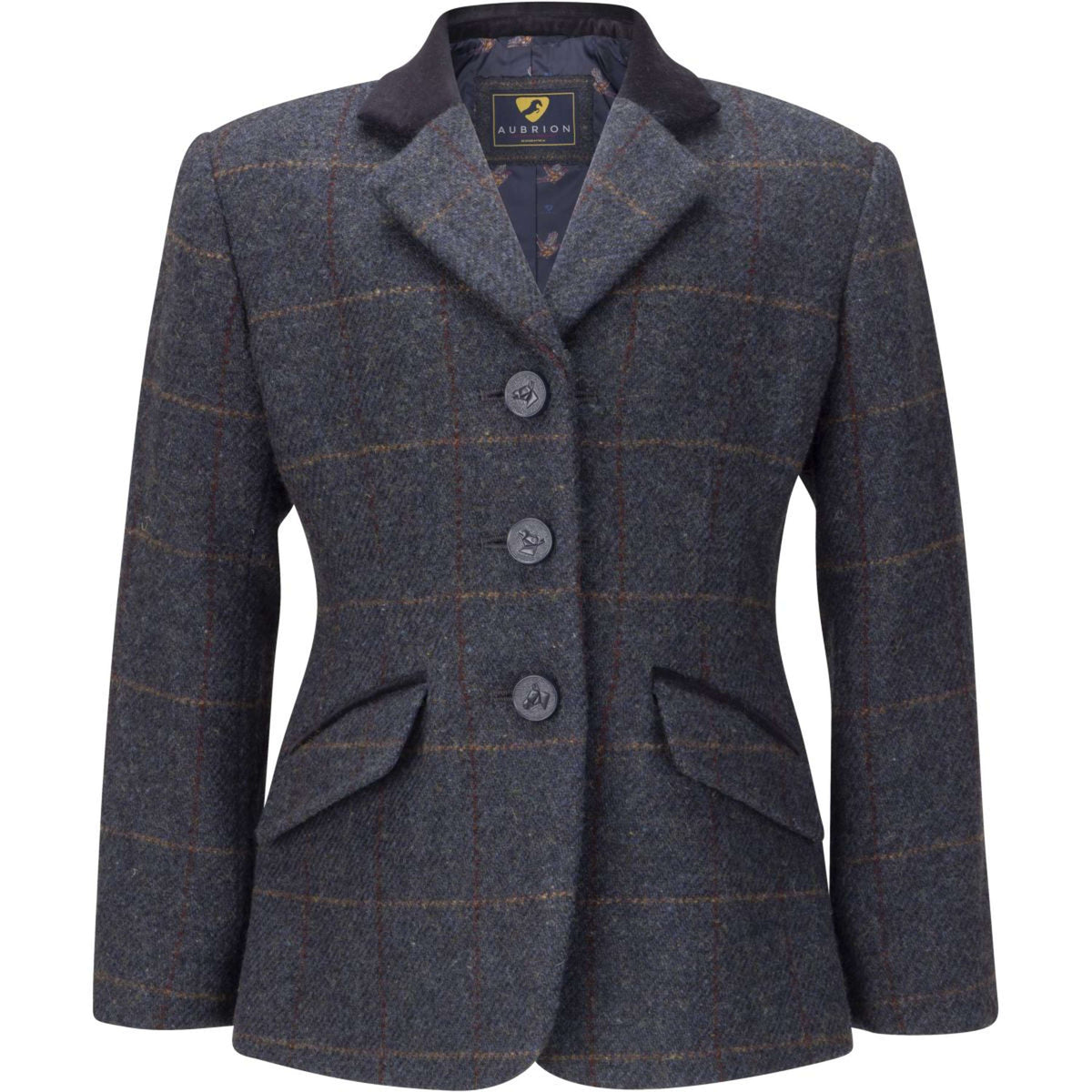 Aubrion by Shires Turnierjacket Saratoga Kinder Juniper Navy Check