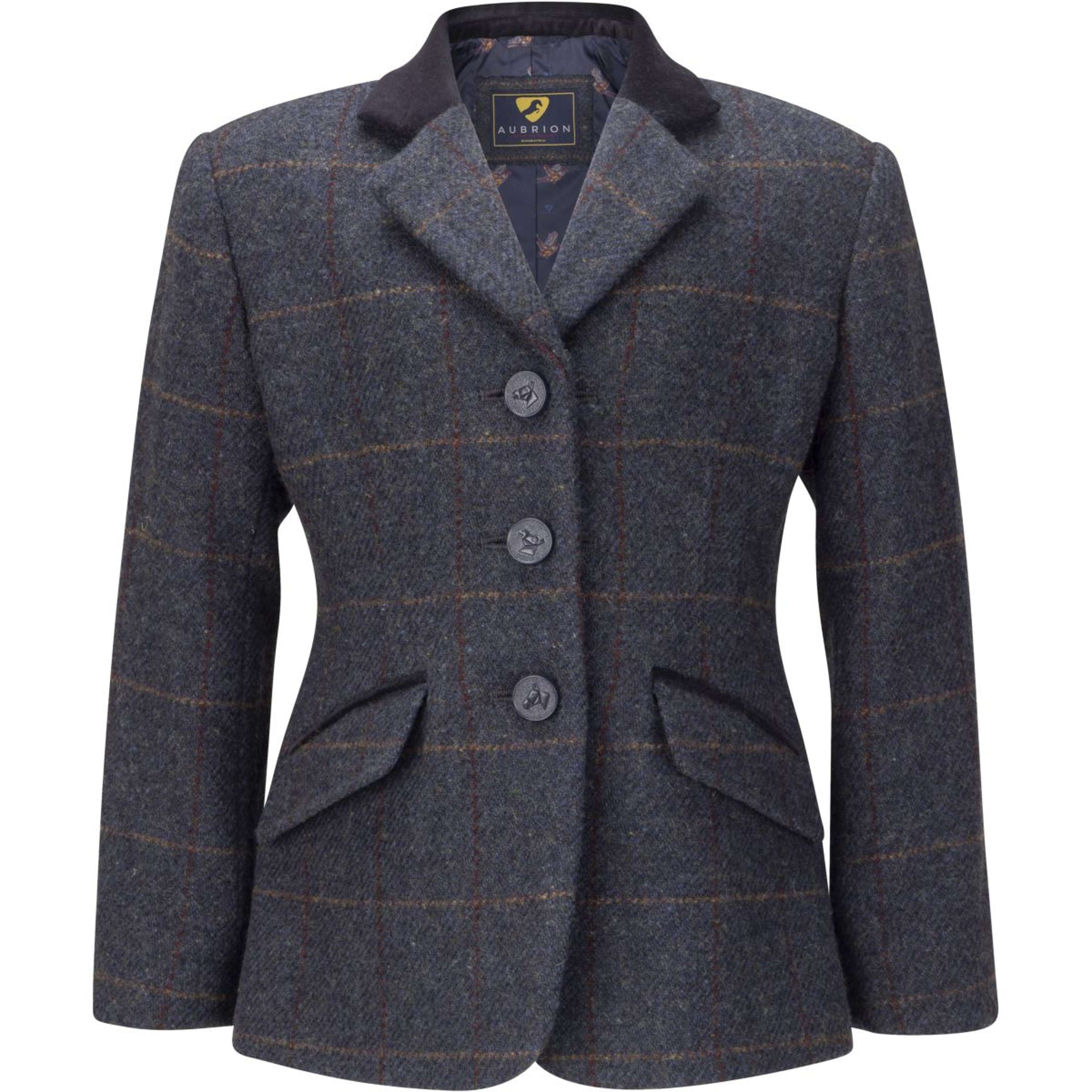 Aubrion by Shires Turnierjacket Saratoga Kinder Juniper Navy Check