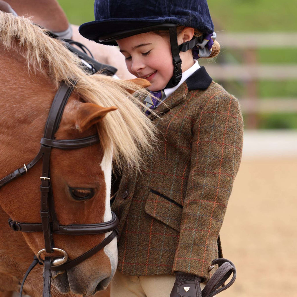 Aubrion by Shires Turnierjacket Saratoga Kinder Rost Check