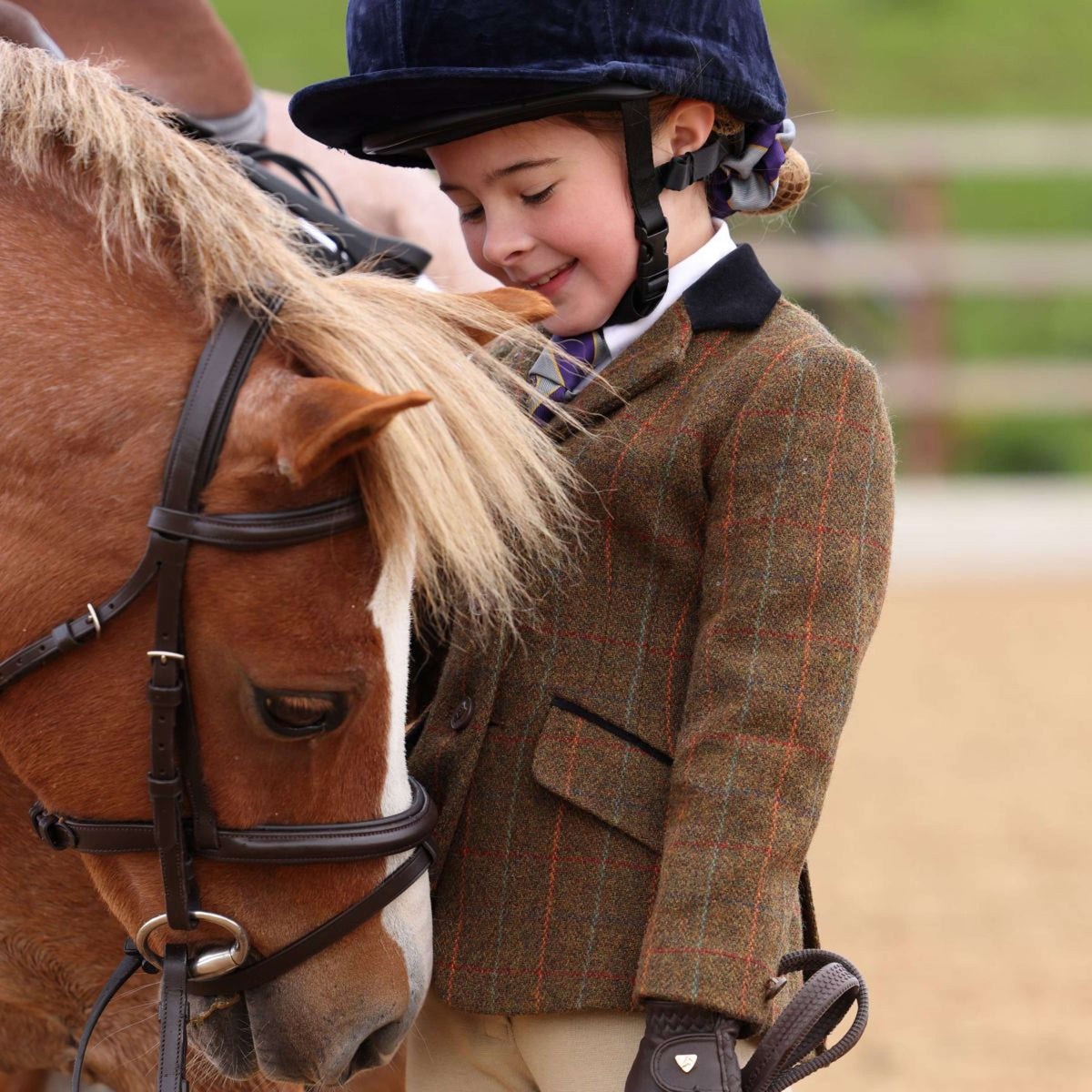 Aubrion by Shires Turnierjacket Saratoga Kinder Rost Check