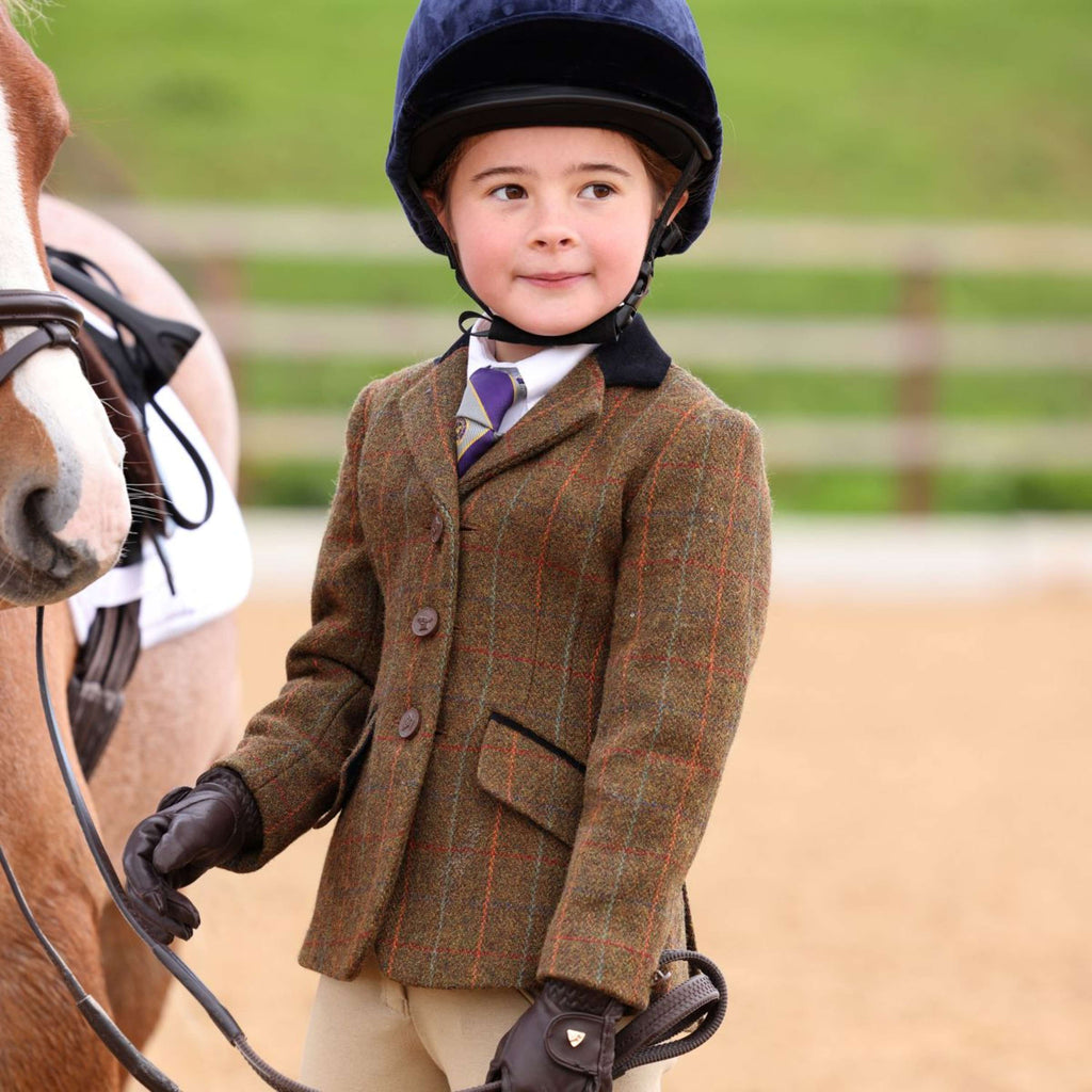 Aubrion by Shires Turnierjacket Saratoga Kinder Rost Check