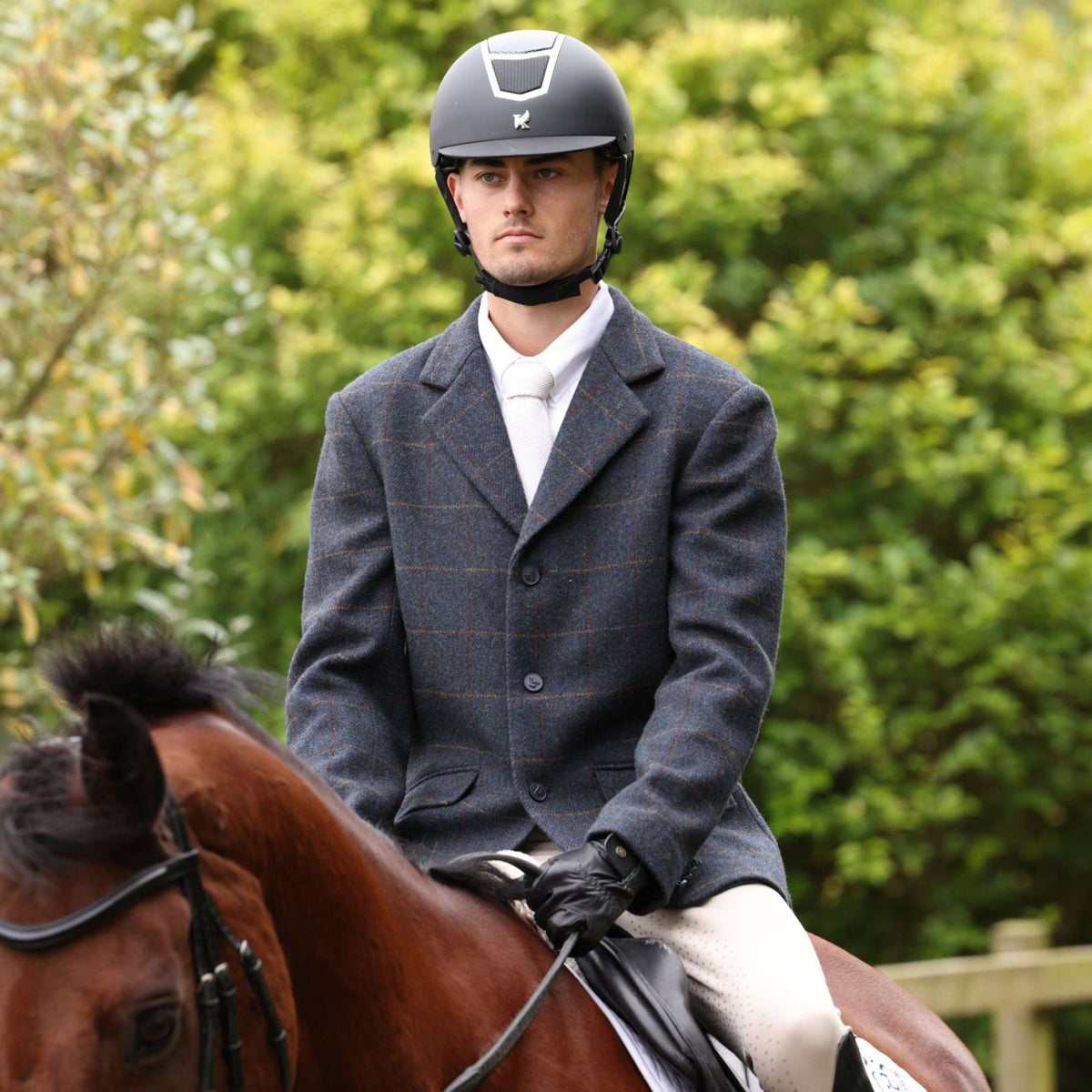 Aubrion by Shires Turnierjacket Saratoga Herren Juniper Navy Check