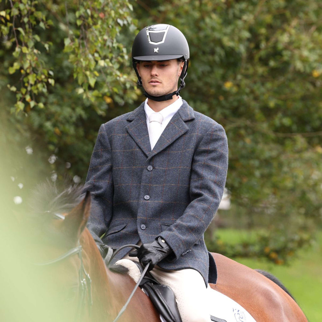 Aubrion by Shires Turnierjacket Saratoga Herren Juniper Navy Check