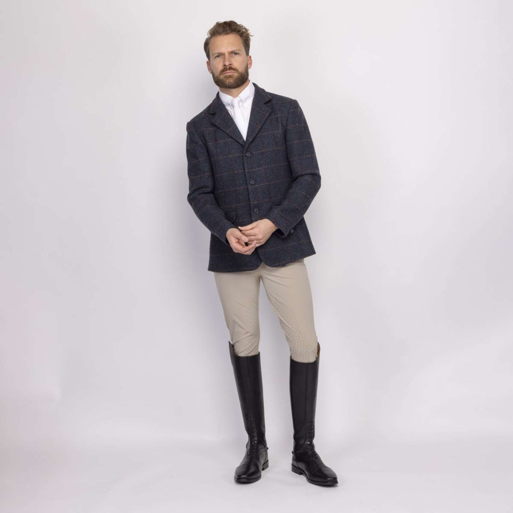 Aubrion by Shires Turnierjacket Saratoga Herren Juniper Navy Check