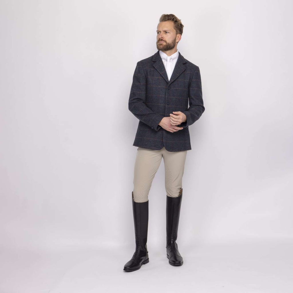 Aubrion by Shires Turnierjacket Saratoga Herren Juniper Navy Check