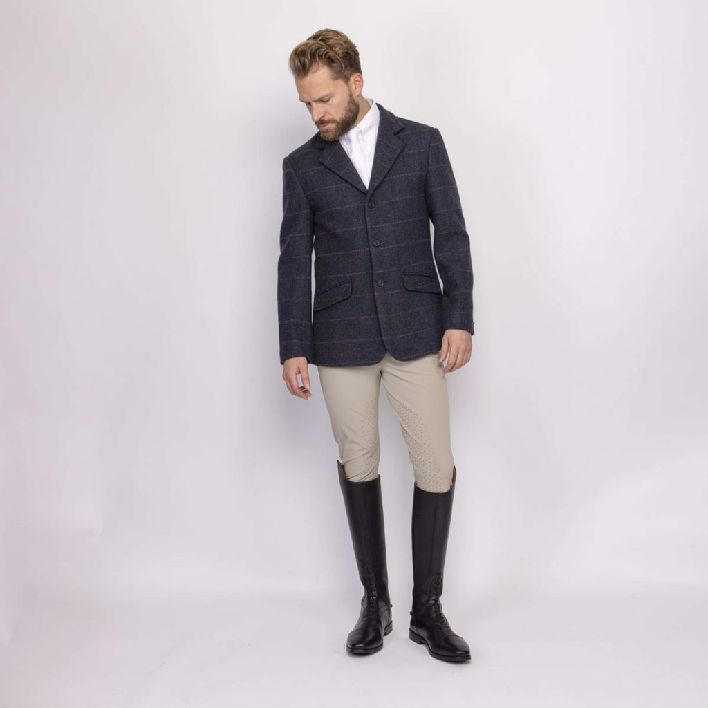 Aubrion by Shires Turnierjacket Saratoga Herren Juniper Navy Check