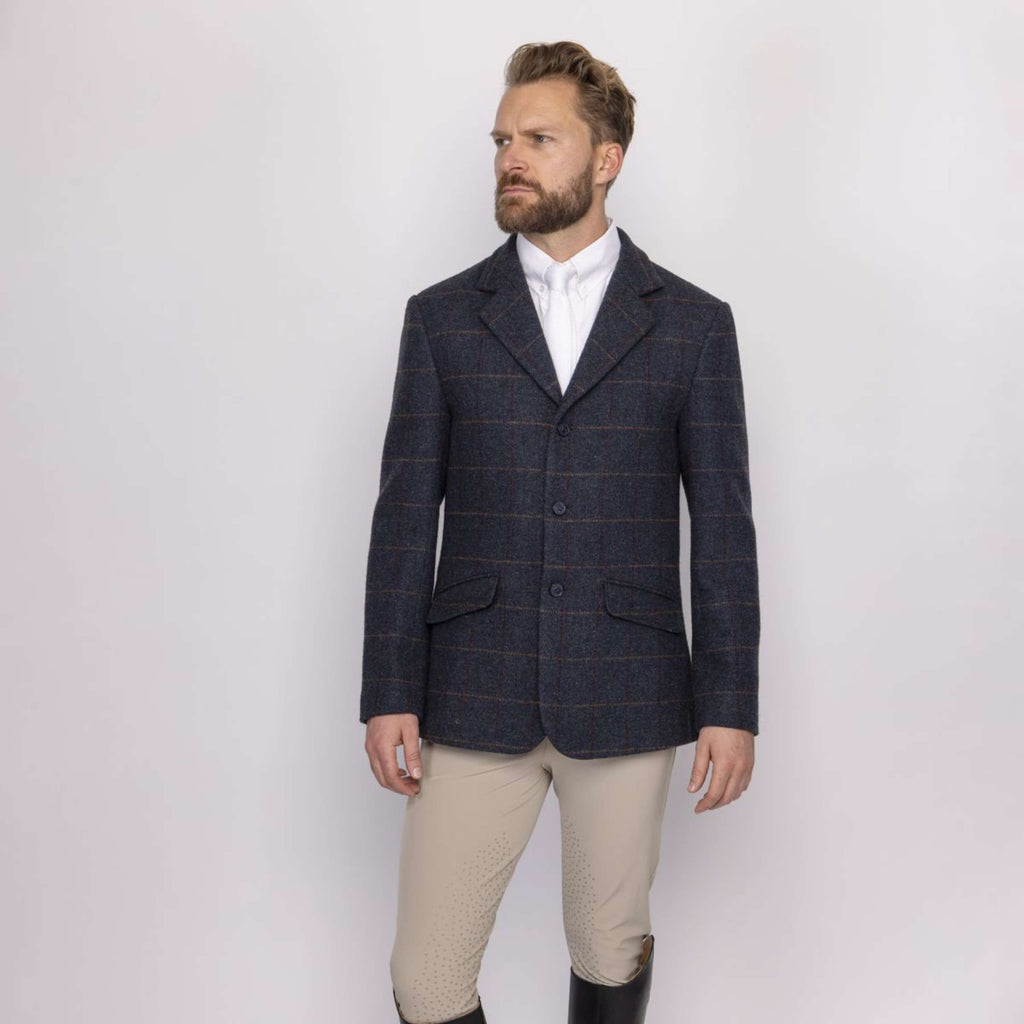 Aubrion by Shires Turnierjacket Saratoga Herren Juniper Navy Check