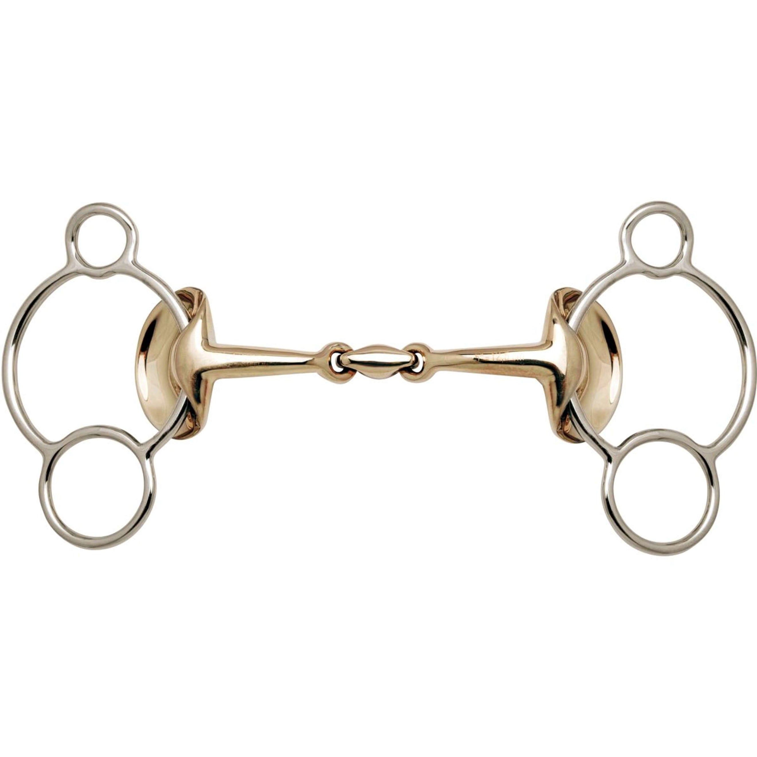 Stübben Trens Gebiss Golden Wings 3 Ringe Sweet Iron Stübben Trens Gebiss Golden Wings 3 Ringe Sweet Iron