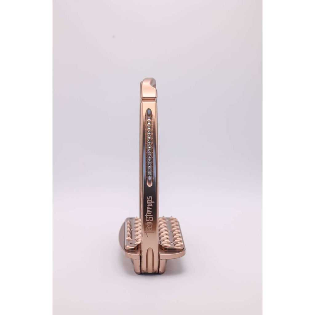 Tech Stirrups Steigbügel Venice Sloped EVO Leopard Rosegold
